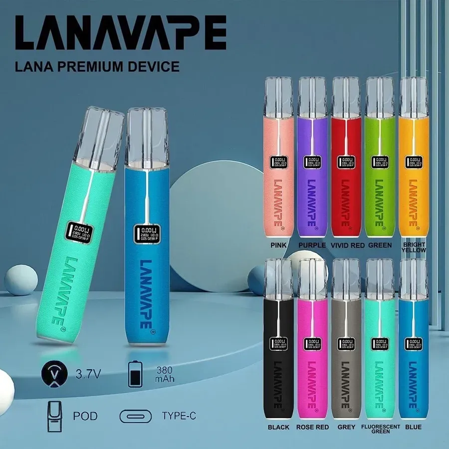 LANA 皮革主機｜智慧數顯螢幕｜8W/10W 雙檔切換｜通用一代煙彈現貨